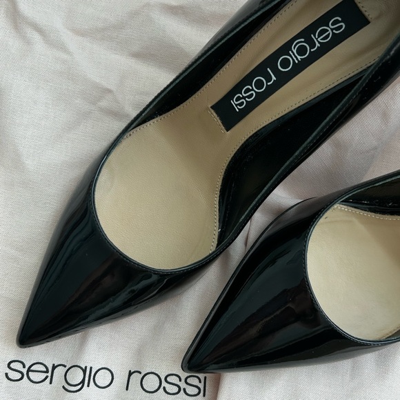 Sergio Rossi Godiva Patent Leather Pump with Steel Heel Size 38 - Picture 2 of 7